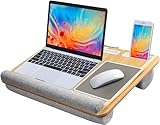 HUANUO Lap Desk - Fits up to 17 inches Laptop Desk, Built in Mouse Pad & Wrist Pad for Notebook,...