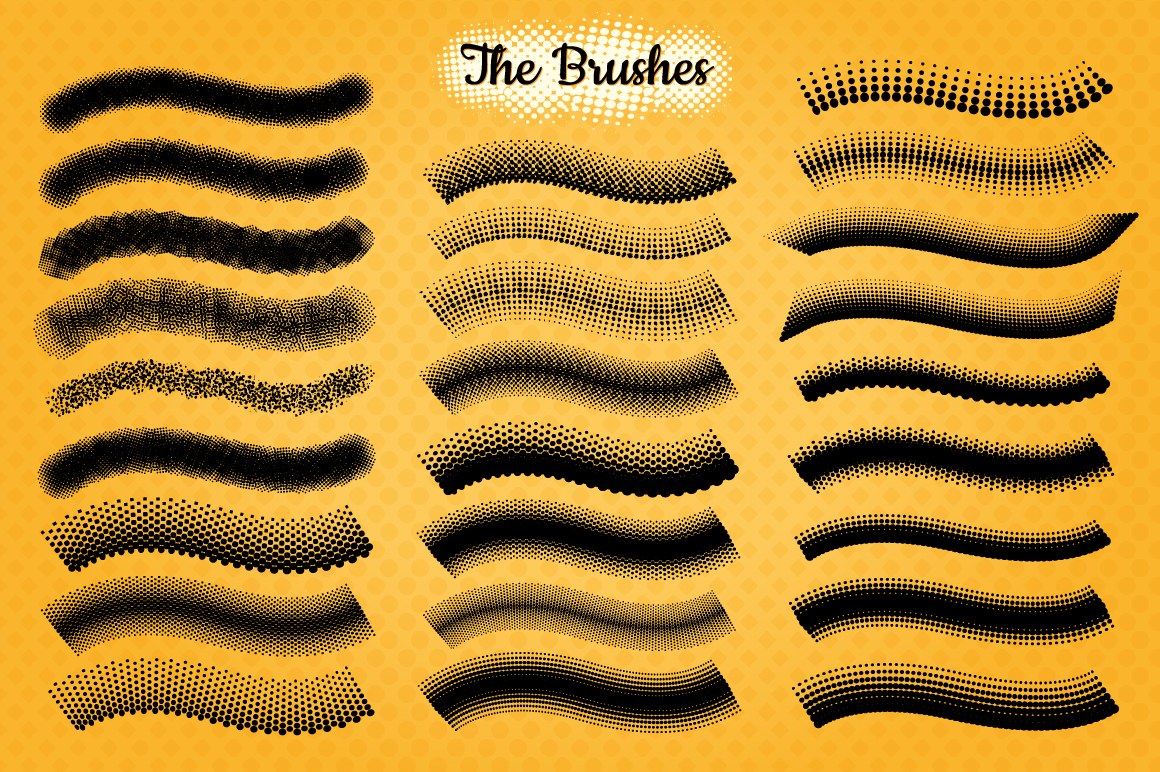 Halftone Brushes & Bonus Patterns
