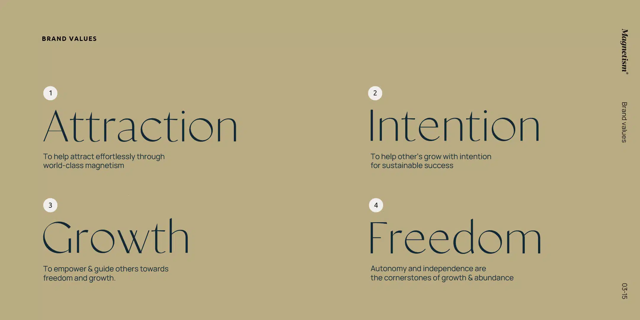 Magnetism Brand Values
