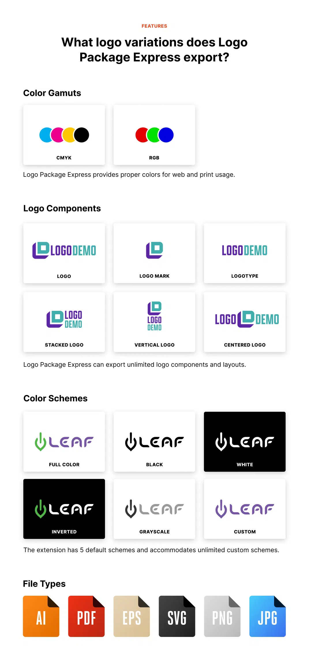 Logo Package Express Variations