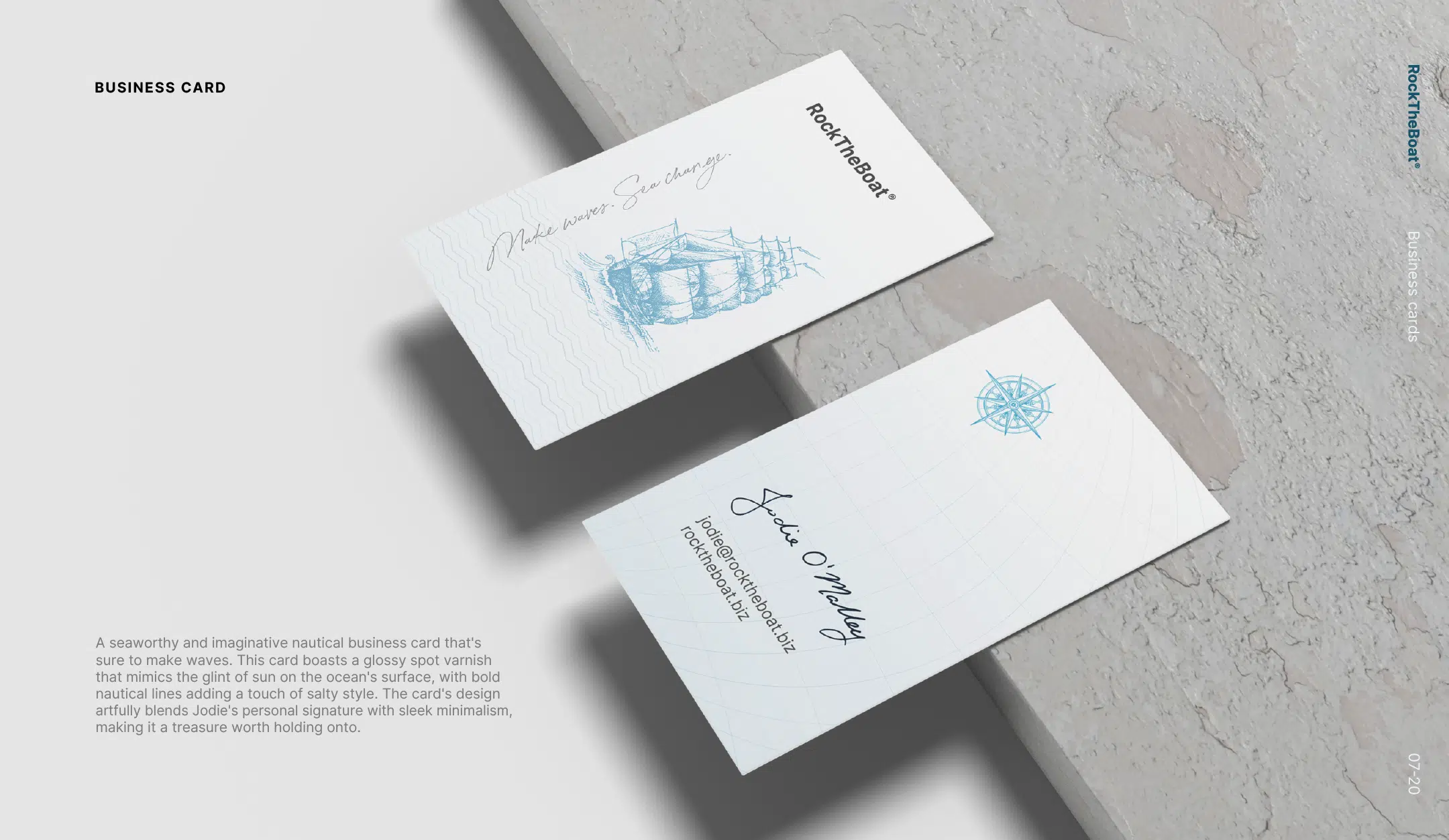 Rock The Boat Business Cards