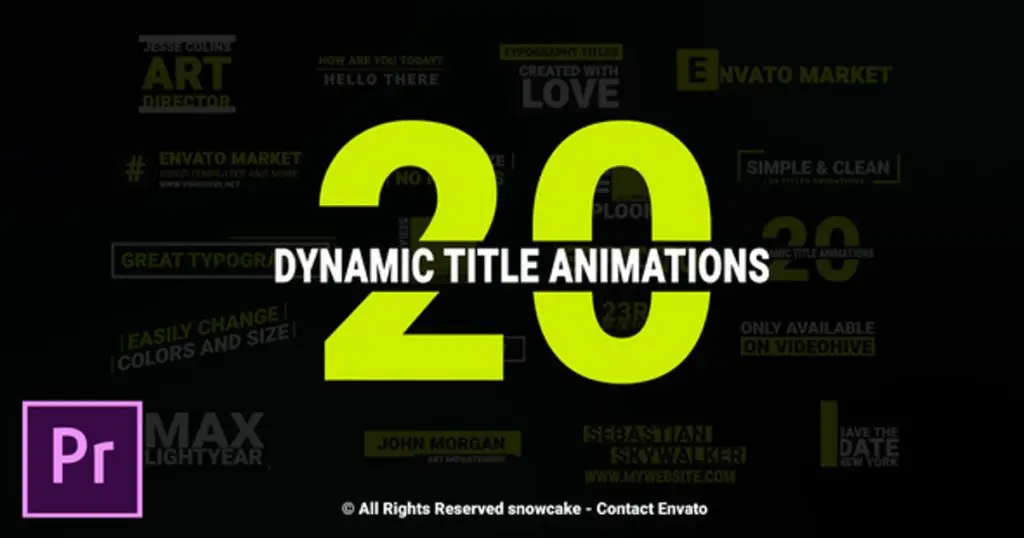 Dynamic Titles For Premiere Pro