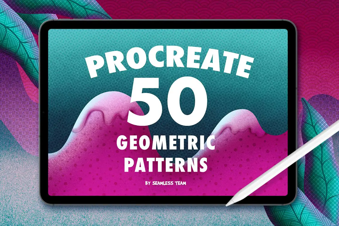 50 Geometric Pattern Brushes for Procreate