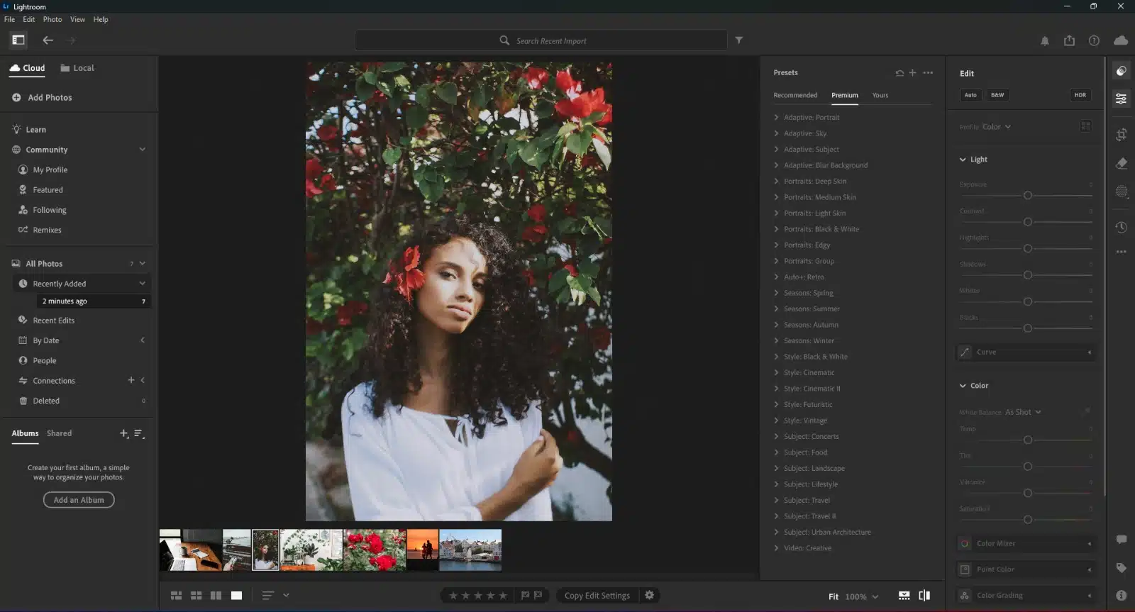 Adaptive Blur Background Dashboard