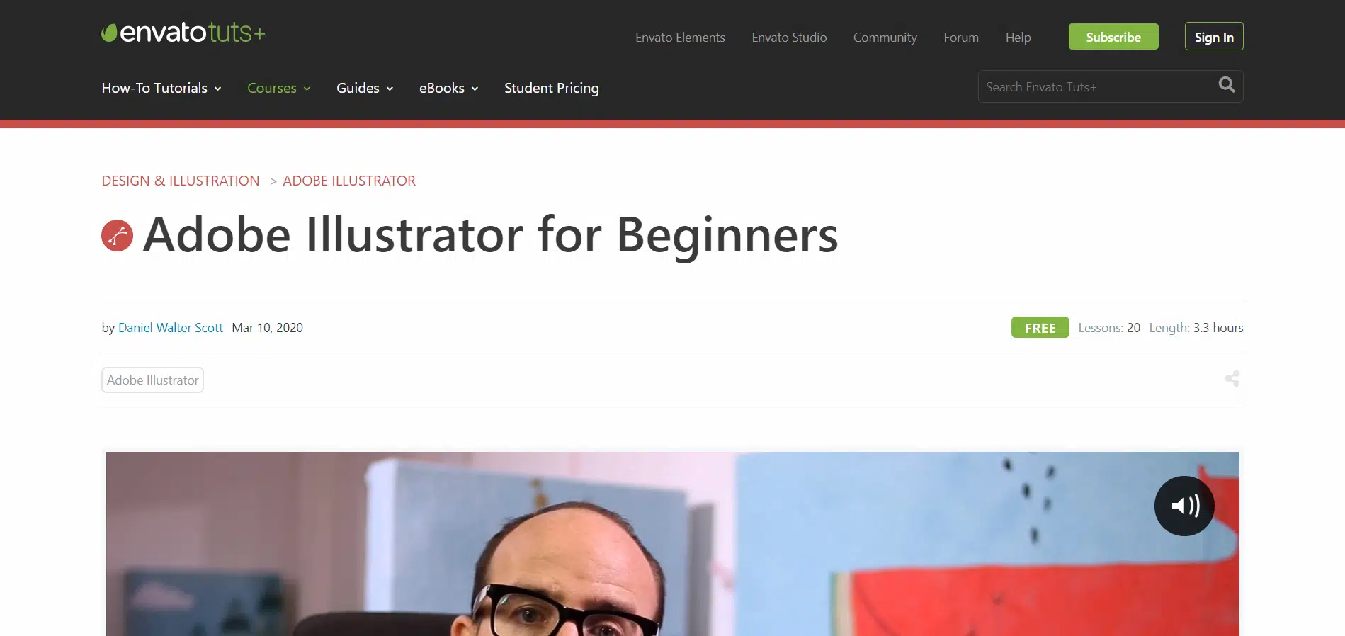 Adobe Illustrator for Beginners on Envato-tuts+