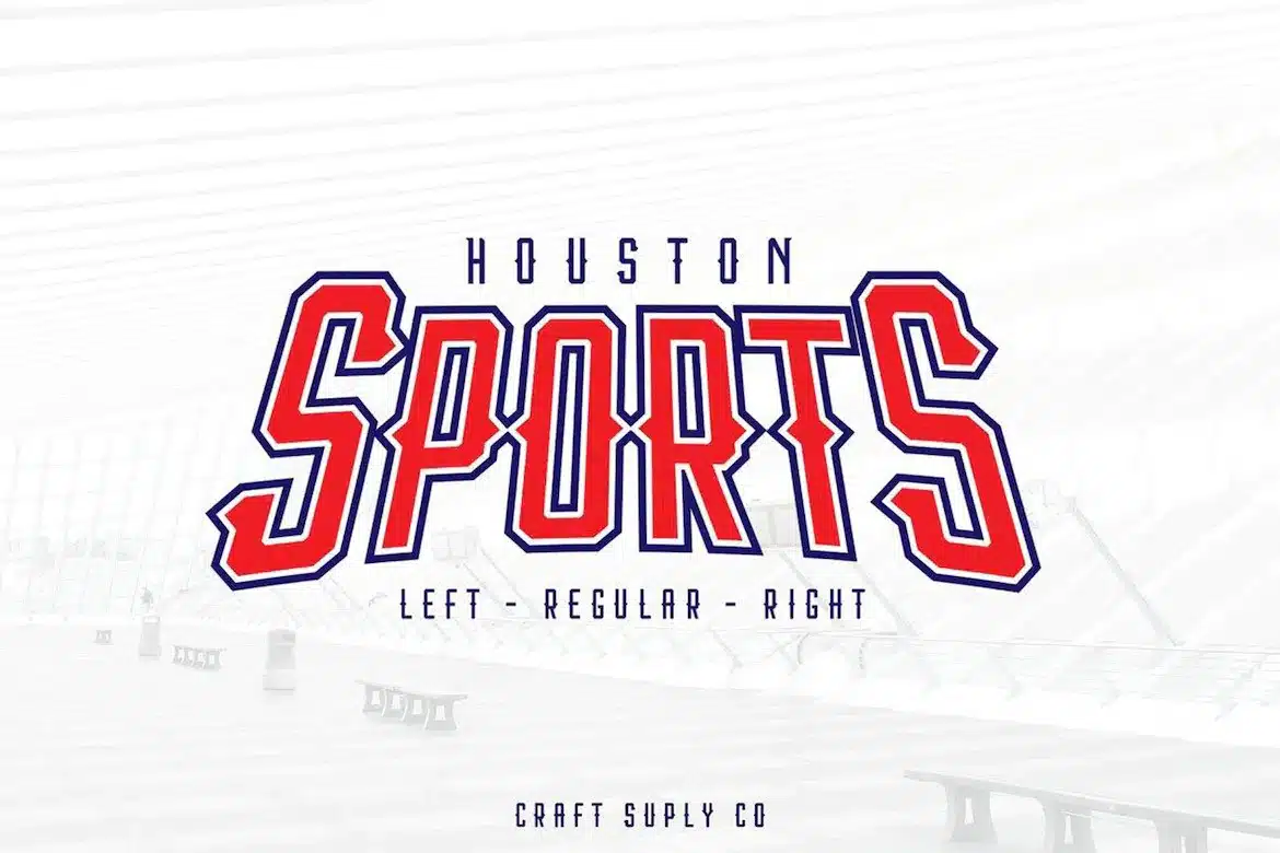A left regular Basketball Font