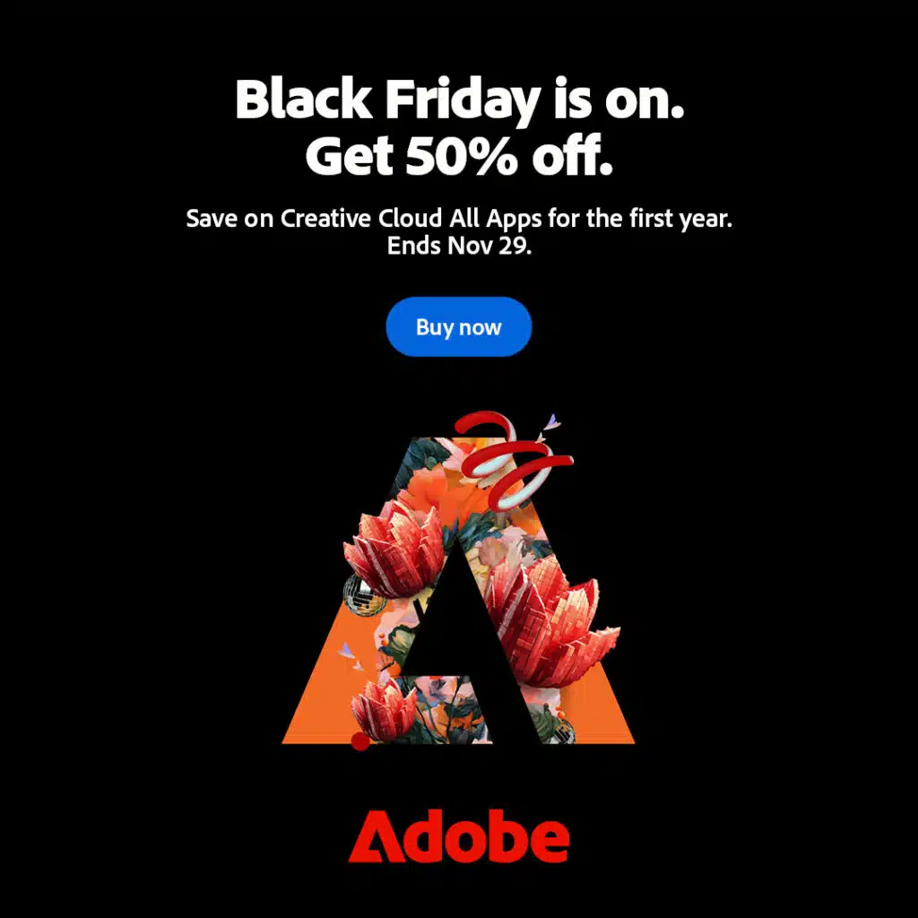 Adobe Black Friday Sale 2024