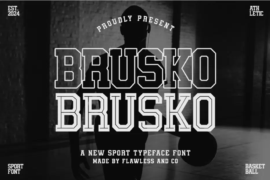 Brusko Basketball Font