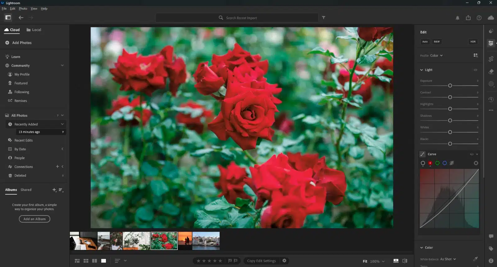 Adjustments Made in Curve Controls