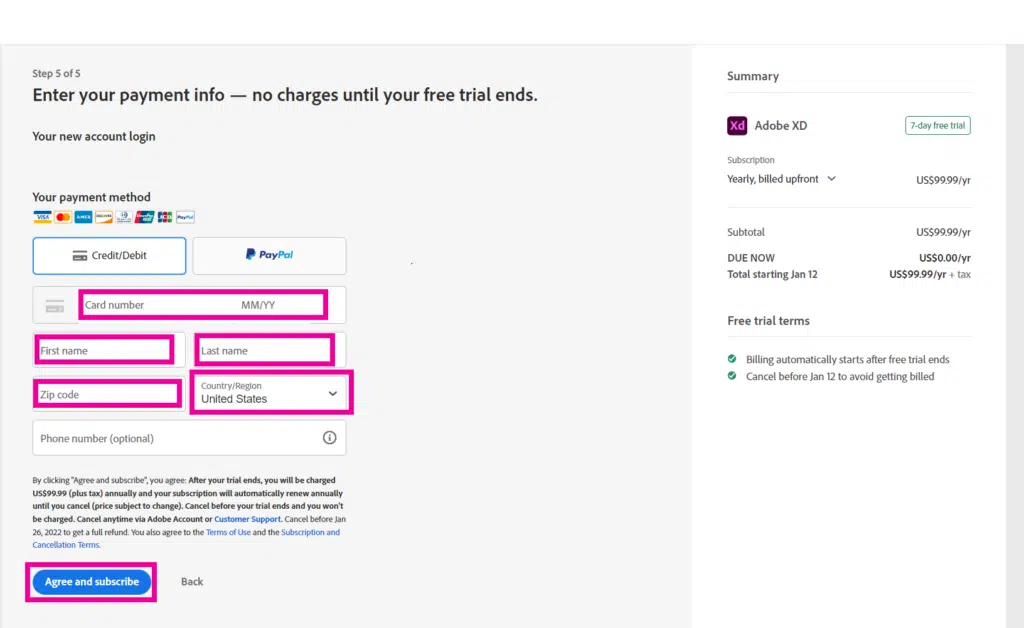 Download Adobe XD Free - Step 3