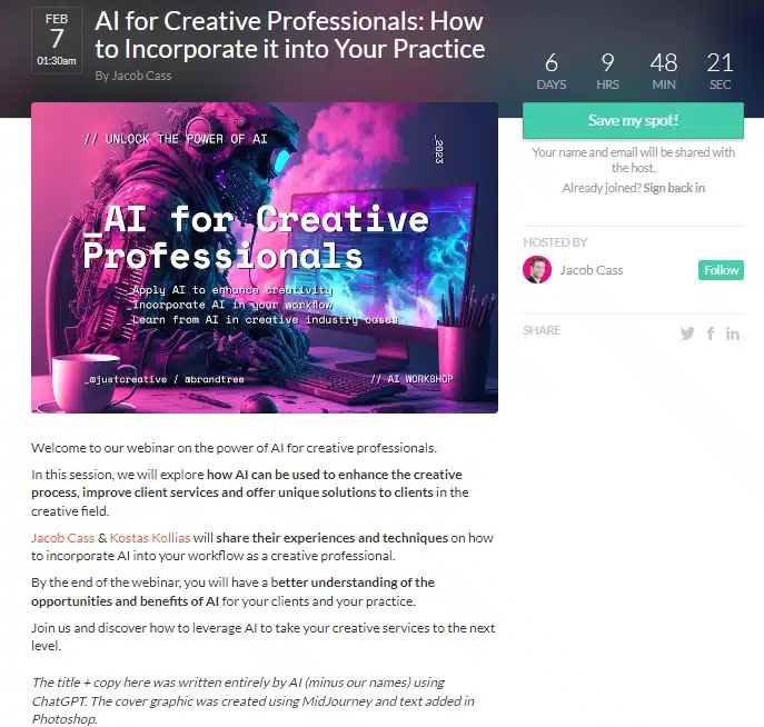 ChatGPT for Creatives