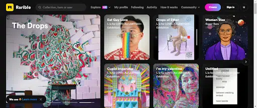 Rarible User Interface