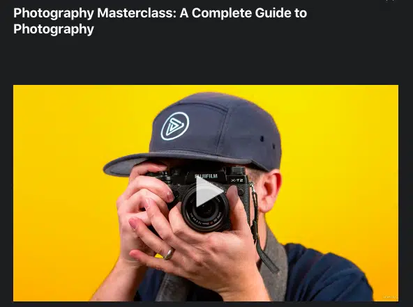 Photography Masterclass: A Complete Guide to Photography