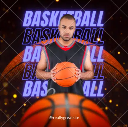 Modern Basketball Player Instagram Post