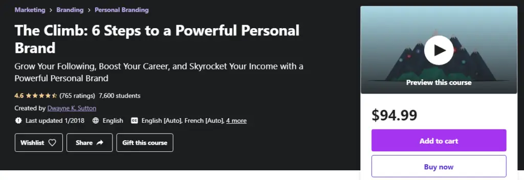 The Climb: 6 Steps to a Powerful Personal Brand