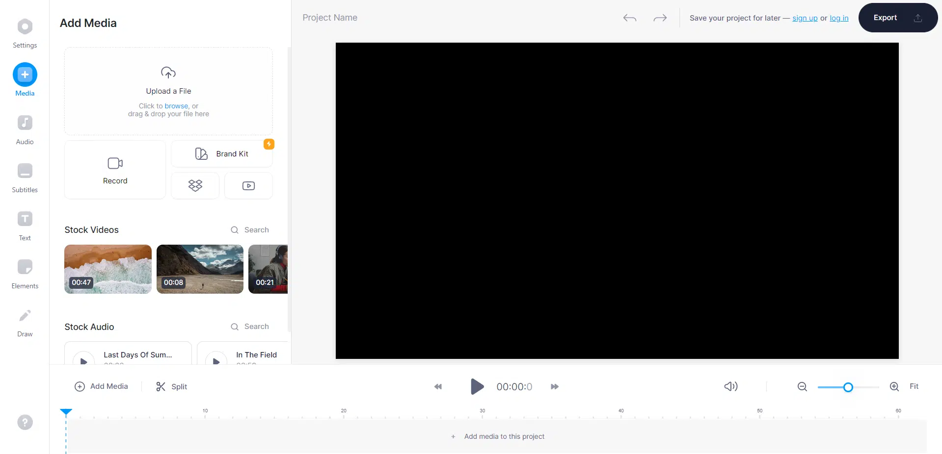 VEED.IO User Interface